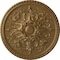 Ekena Millwork Bradford Ceiling Medallion (Fits Canopies up to 6 5/8"), Hand-Painted Pale Gold, 32 5/8"OD x 2"P CM32BRPAS - alternate 1